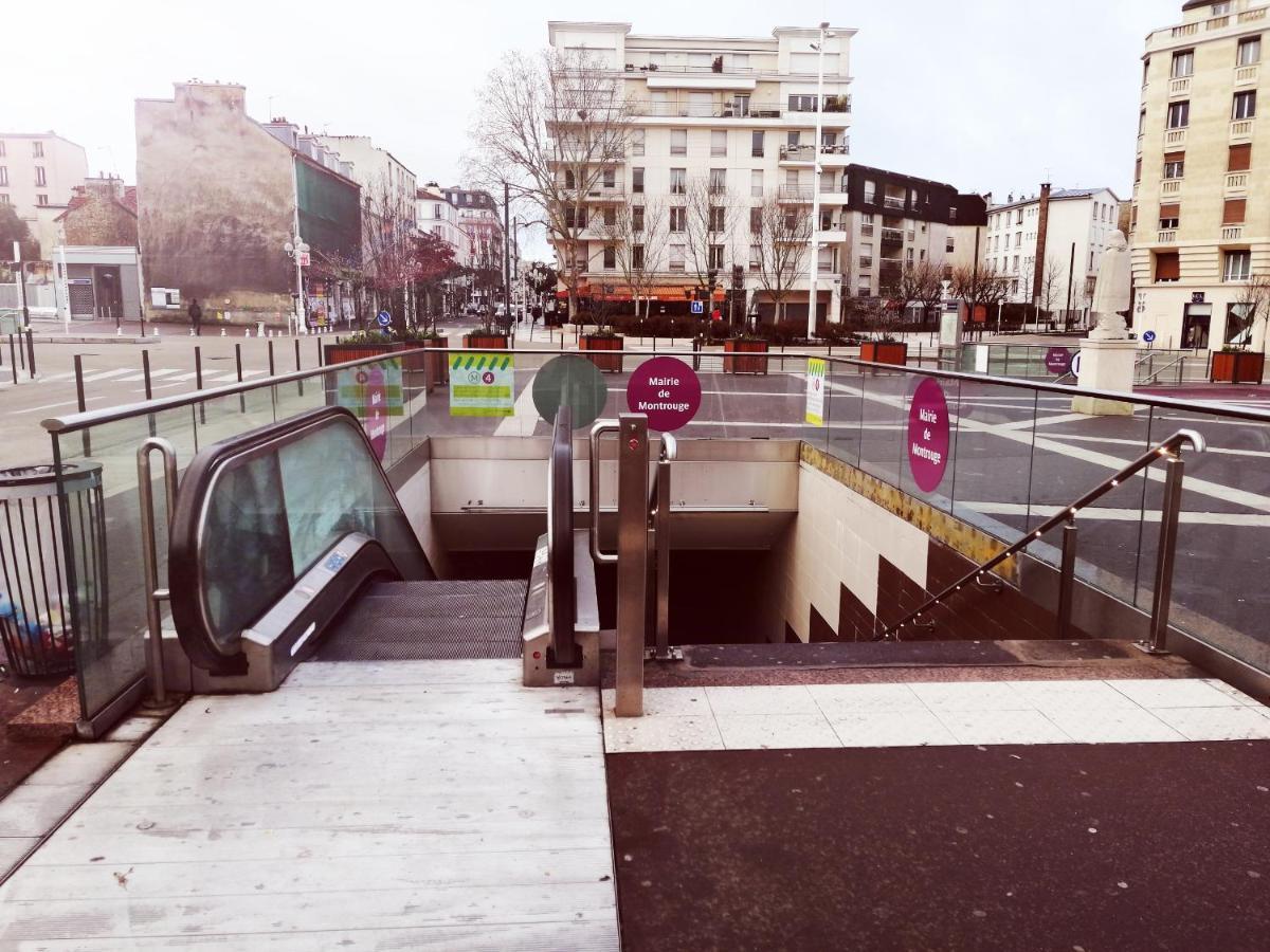 Studio Situe Dans Un Quartier Calme Et Residentiel A Montrouge A Seulement 2 Minutes Du Metro Ngoại thất bức ảnh
